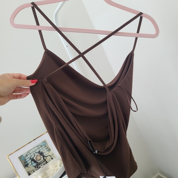 NEW ZARA Cowlneck Cami - Picture 4 of 6